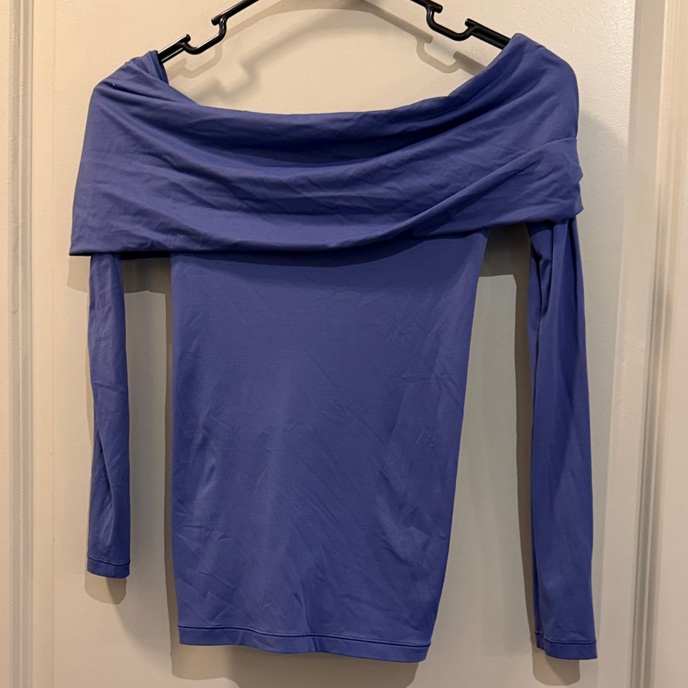 Aritzia Off-Shoulder Blue Women's Top